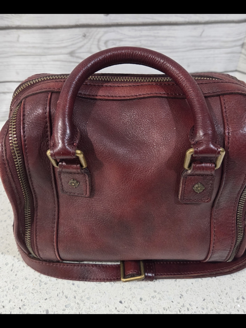 Old Trend Mini Trunk Crossbody Rusty Red - Picture 8 of 16